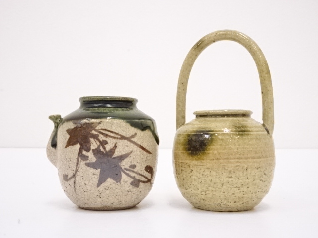 四滴茶入 色変 連瓶造 加藤連瓶作 徧流 日展入選作家 古瀬戸 瀬戸焼 
