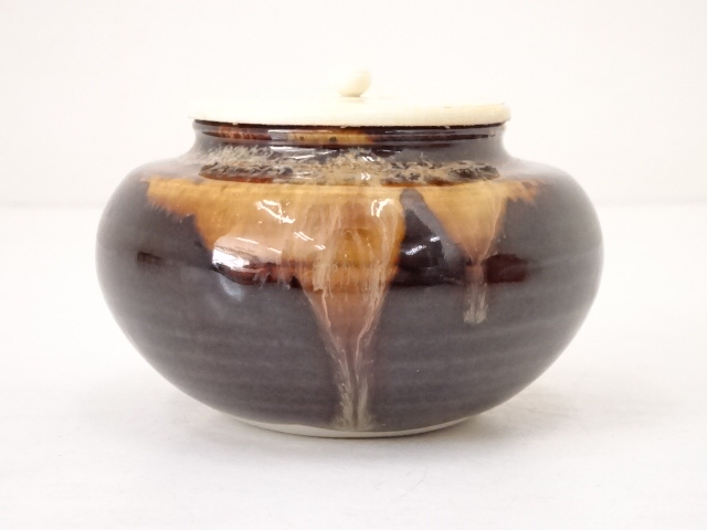 茶入 特大 希少】 ヴィンテージ 茶道具 茶壺 茶入 特大 【希少】 茶壺 