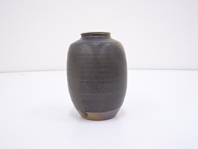 テキスト】 ? 【茶道具】正元直作造 丹波焼肩衝茶入 茶入237
