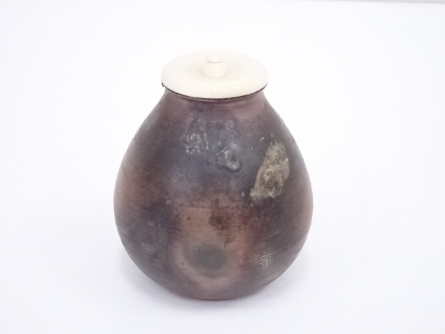 PN0259★【茶道具】備前焼・小西陶古・作・鶏・香合☆陶印あり・干支・酉・陶器・茶道☆★ 備前焼、小西陶古、卯香合