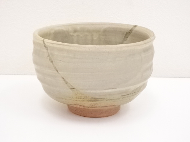 灰釉 茶碗 茶道具 古美術 古道具 アンティーク 古瀬戸 古美術品専門 