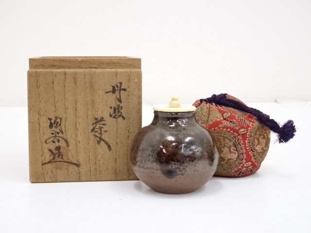 道具 ] - 道具 丹波焼 森本陶谷造 茶入（共箱） □z | ネットショップ 