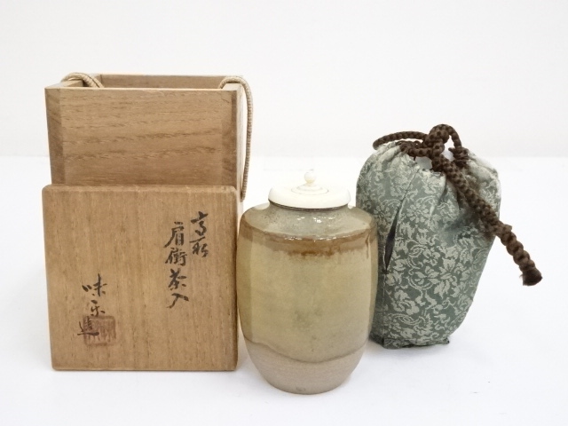 栗山園オンライン通販部 / 【出物】 高取肩衝茶入 亀井楽山 - 工芸品