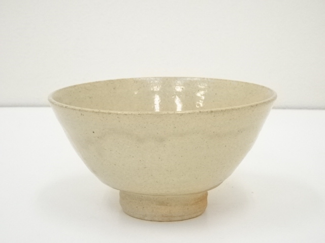 野坂 康起作 茶道具 茶碗 木製箱入り 6 野坂康起 萩茶碗 共箱 萩焼 玉 