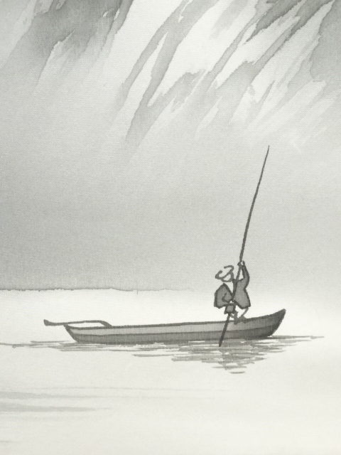 掛け軸　達磨図　(川村観峰) （掛軸小物なし） Popo掛け軸 川村観峰 秋草に鶉 うずら 絹本 希少 茶道具 掛軸 美品