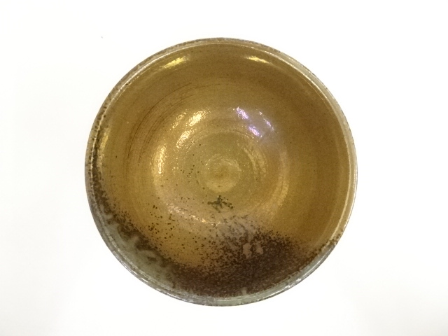 良好品 P195茶碗『丹波焼』『市野悟造』『内金地』『筒茶碗』抹茶 