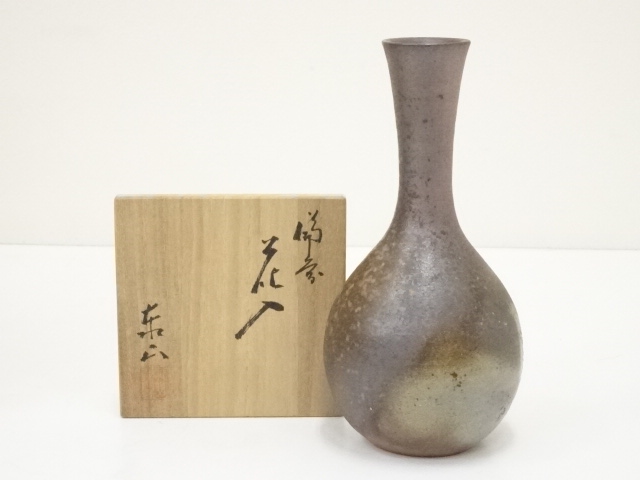 道具 ] - 道具 備前焼 泰山窯造 花入（共箱） | ネットショップ圭 