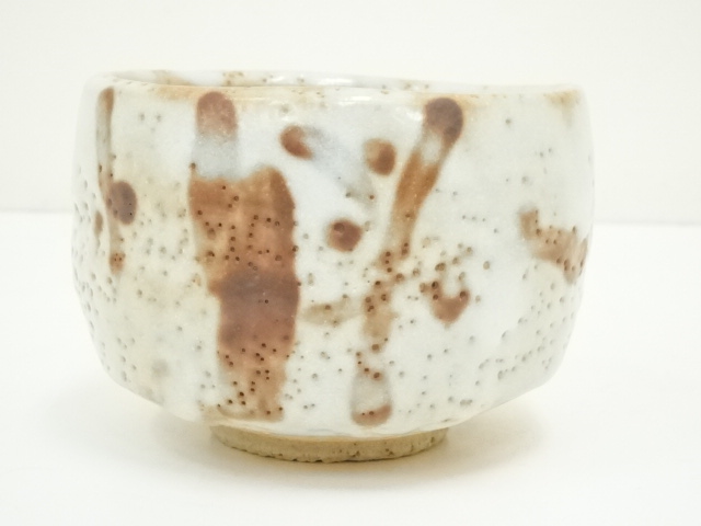 岐阜県 土岐市 美濃焼 志野焼 万典窯 戸松万典 抹茶茶碗 抹茶碗 共箱 