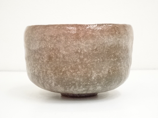 時代古作品❗】楽焼 楽印 赤楽茶碗 茶道具 茶器 茶会 特注桐箱
