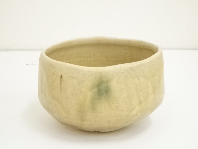 茶道具 編笠形、刷毛目のお茶碗、時代物 骨董品、美術品 工芸品 - 工芸品