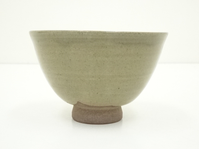 虫明焼 曙窯 色絵 白梅 茶碗 共箱 共布 栞 茶道具 抹茶碗 新品 未使用 