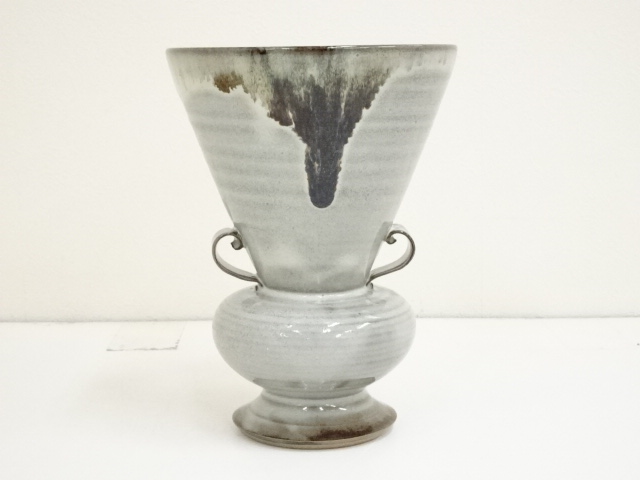 作家香合 石川珂旦作 銘【弥天（びてん）】 茶道具 新古品 美品 くち