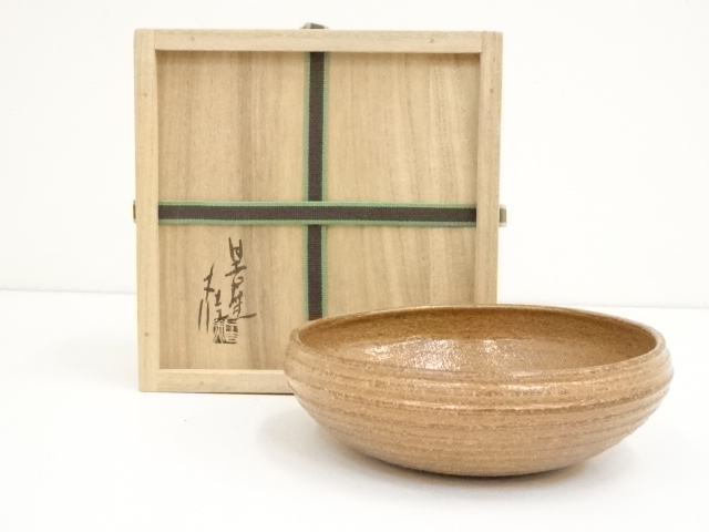 今日庵 加藤丈佳作 紅毛写 茶入 箱：太翁在印 共箱 古物 