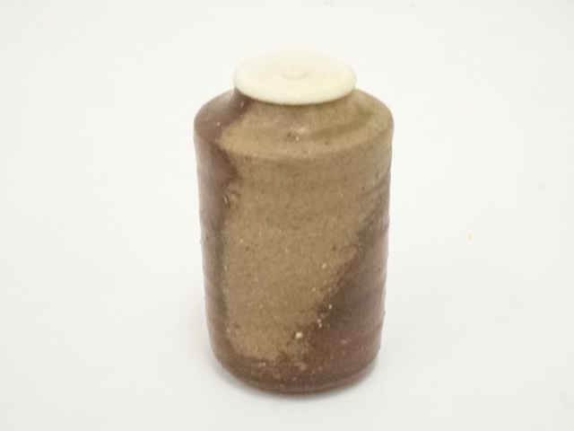 道具 ] - 道具 信楽焼 今井桂秋造 茶入（仕覆付）（共箱） □z 