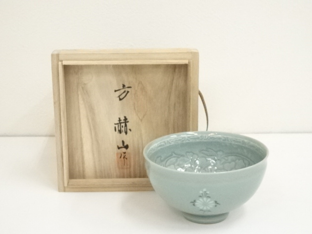 道具 ] - 道具 方赫山造 高麗青磁茶碗（共箱） | ネットショップ圭 