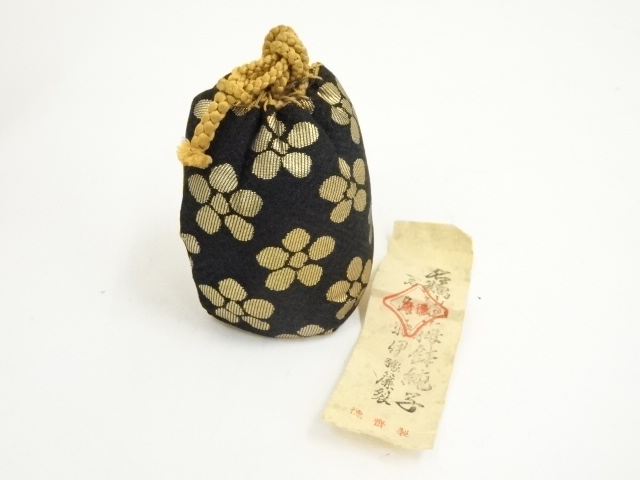 道具 ] - 道具 唐津焼 四代 中野陶痴造 茶入（仕覆付）（共箱）□z 