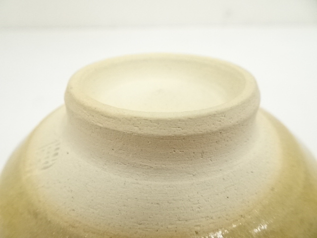 中島正雄／茜白梅抹茶茶碗／B11 : 中島正雄 雅山窯 中島正雄／茜白梅 