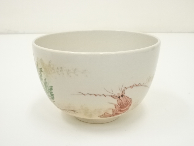 茶道具 色絵 七宝透 鱗鶴文 食篭 橋本永豊 共箱 京焼 菓子 - 工芸品