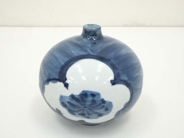 有田焼『源右衛門 染錦花文花瓶 小瓶 飛びだし (高さ10,3㎝)』館林源右衛門