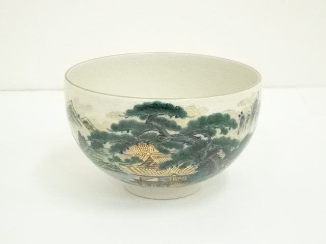 道具 ] - 道具 九谷焼 末川泉山造 庄三風山水茶碗（共箱） | ネット  