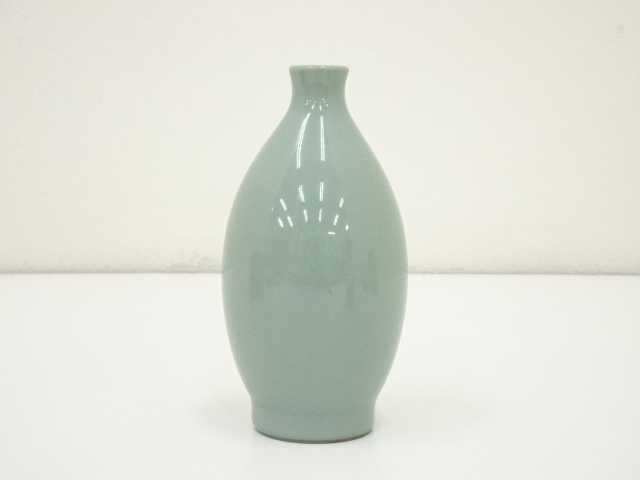 No.31060306 京焼二代宮永東山 青瓷古銅式圓文華生 共箱 - 工芸品
