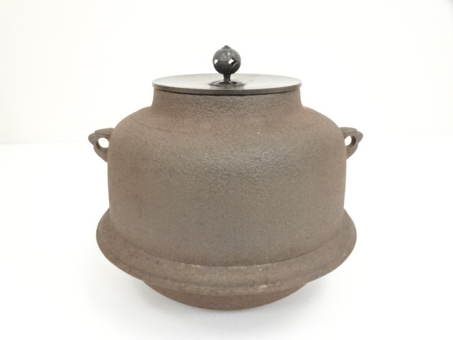 N962 茶釜 『人間国宝 高橋敬典造』『万代屋釜』 共箱 茶道具 N962 