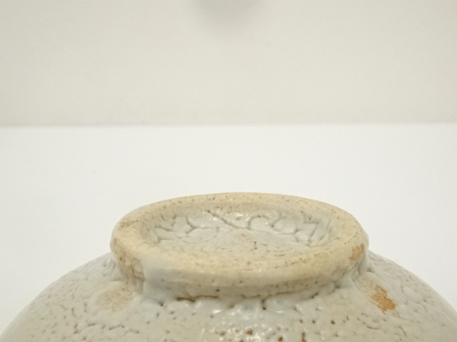 茶碗【逸品】口海鼡釉 瀬戸茶碗 時代物 箱裏書き有 瀬戸窯中期／京焼 