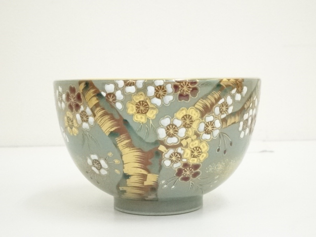 ys7011089; 宗sou 京焼 加藤泰一造 色絵しだれ桜茶碗 すばや 共箱 道 