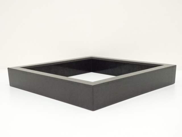 道具 ] - 道具 塗師 岡本陽斎造 真塗黒塗炉縁（共箱） | ネット 