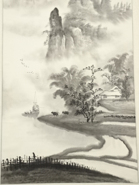 ♢中国 水墨画 水彩画 書画 絵画 骨董品 コレクション 美術品 