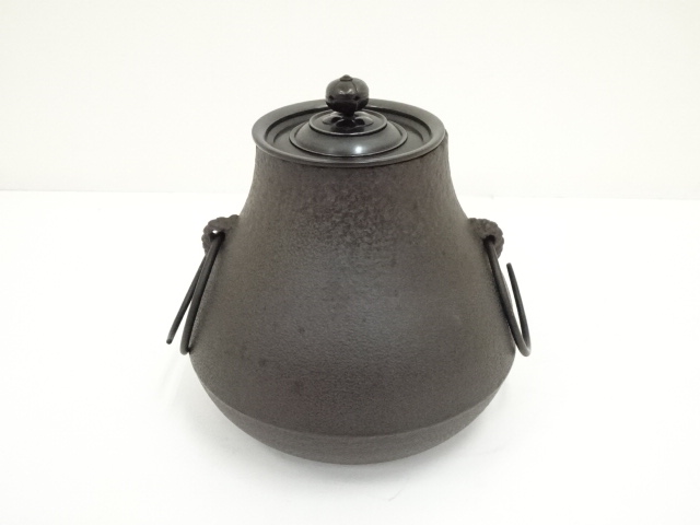P172 茶釜 『人間国宝 高橋敬典造』『宗旦釜』 共箱 茶道具 - 工芸品