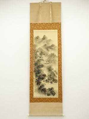 中国美術・純手描き・四尺横幅・花鳥画芯・水墨画・啓功印款・宣紙・
