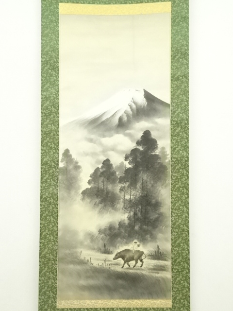 掛け軸 玉芳 『 桔梗 』 中島清堂 識箱 絹本 希少 軸装 茶道具 - 絵画