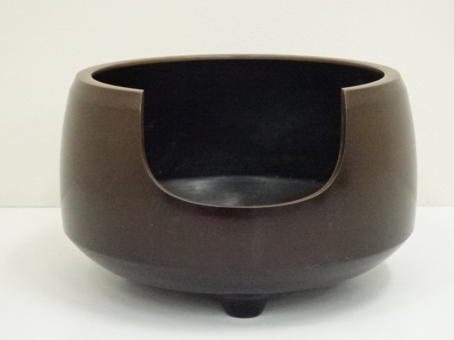 道具 ] - 道具 一ノ瀬宗也造 唐銅面取風炉（共箱） | ネットショップ圭  