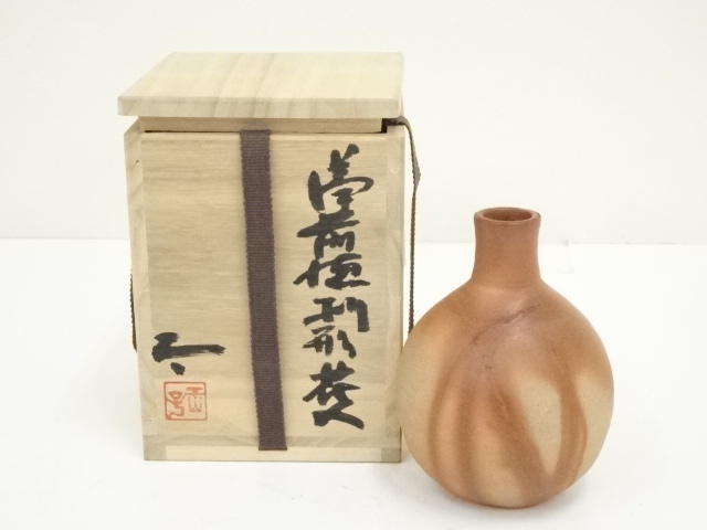 徳利 花器 魚 赤絵 酒器 花入 壺 木箱（朝鮮家具・韓国骨董：川口美術）