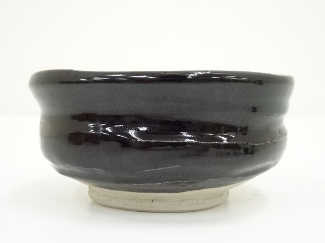 549『瀬戸黒茶碗』 /骨董品 古美術 アンティーク 古玩 道具 ] - 道具 