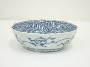 茶碗□明朝染付碗 第参号 唐物 平茶碗 骨董品