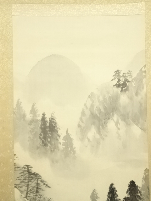 骨董品 石原春秋の風景画 「山水」鑑定書付 - 絵画