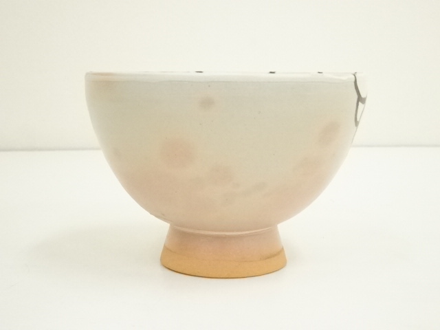 抹茶茶碗 画御本茶碗 陶器茶碗 共箱付き 道具 ] - 道具 奥川克臣造